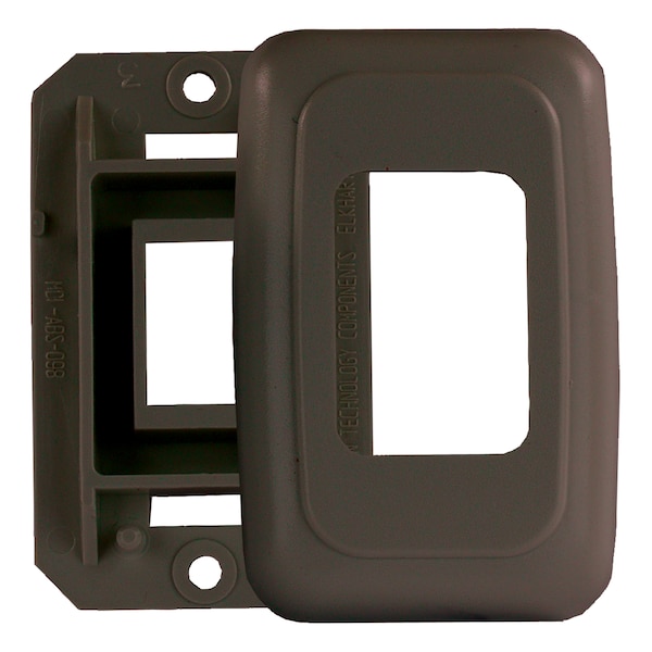 Jr Products JR Products 12195 Single Switch Base and Face Plate - Brown 12195 - main
